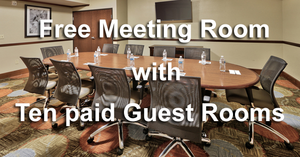 Free Meeting Room with Paid Guest Rooms